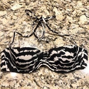Zebra Print Bandeau Top